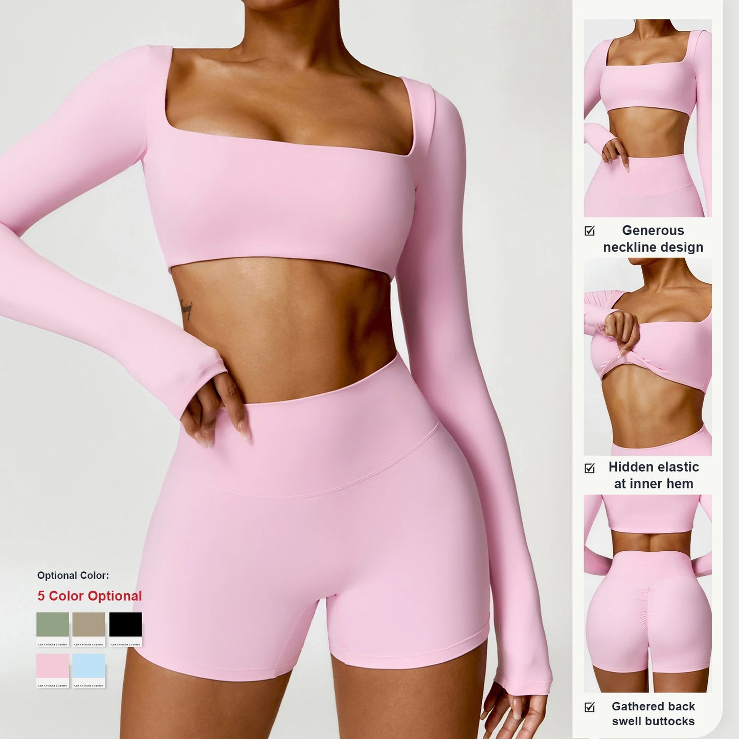 Custom Yoga Suit Sports Women Gym Clothing Fitness Leggings Pants Workout Tight Jumpsuit Yoga Sets