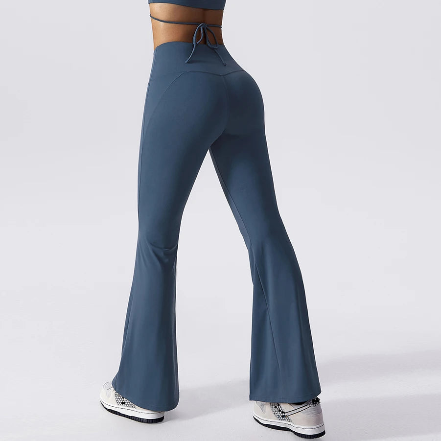 New Arrived Workout Wear 3 Piece Set Gym Clothing Fitness Sport Bra Flared Pants Yoga Set Bra Legging Sets