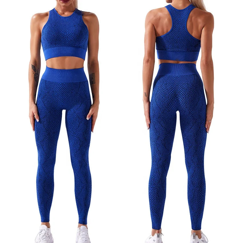 Wholesale Seamless Gym Clothing for Women Workout Yoga Set High Waist Fitness Yoga Bra Legging Set