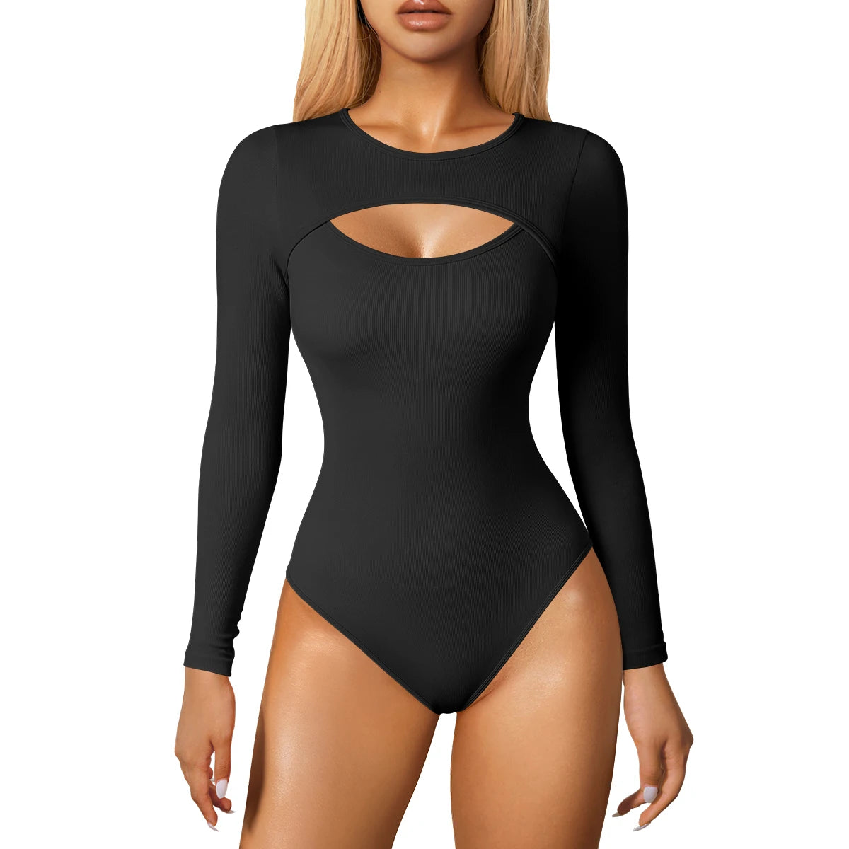 Wholesale Long Sleeved Yoga Wear Woman Unique Design Gym Clothing Sport Bodysuits