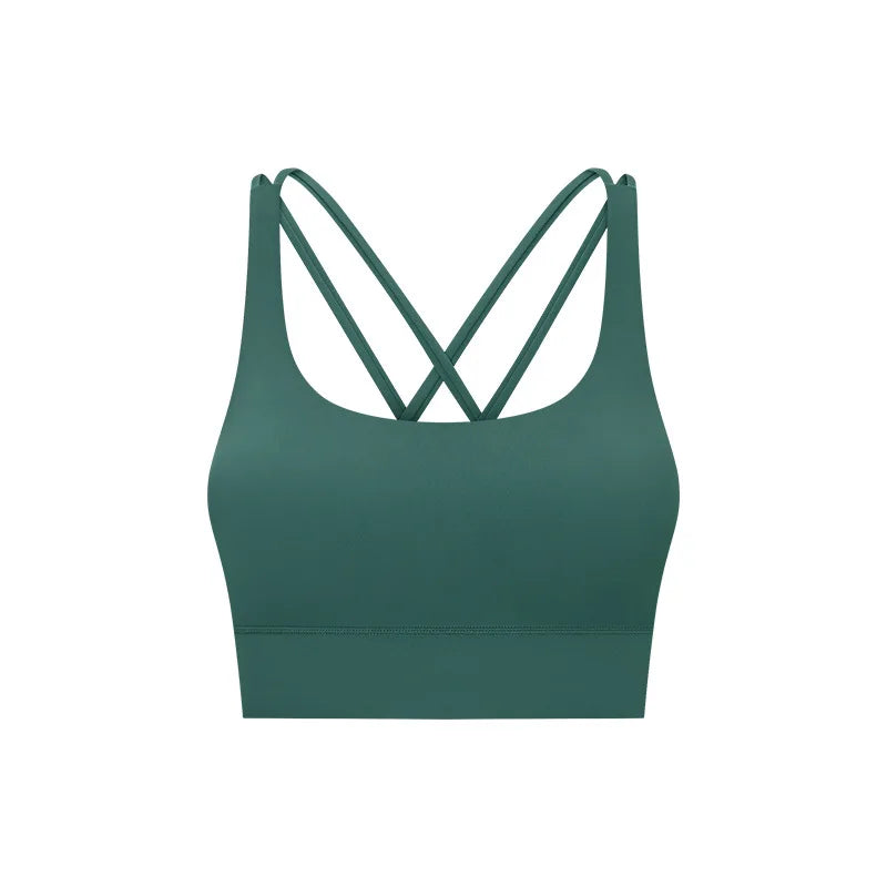 Strong Supportive Lady Workout Sports Bra Gym Clothing Leggings Bra Set