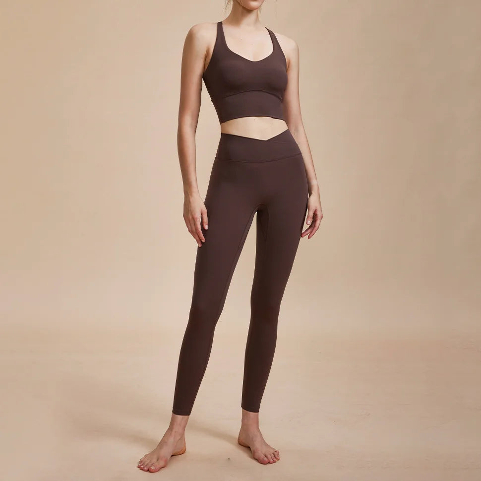 Women 2 Piece Sets 2024 Sports Run Breathable Slim Women Yoga Training Sets Butt Lift Tank Top Gym Clothing Sets for Women