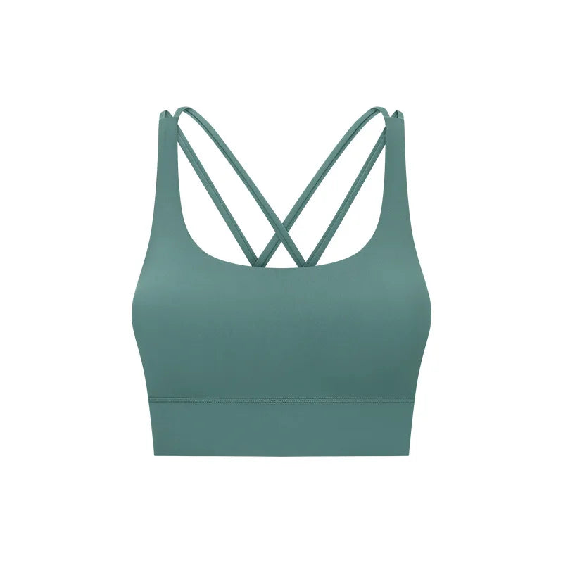 Strong Supportive Lady Workout Sports Bra Gym Clothing Leggings Bra Set