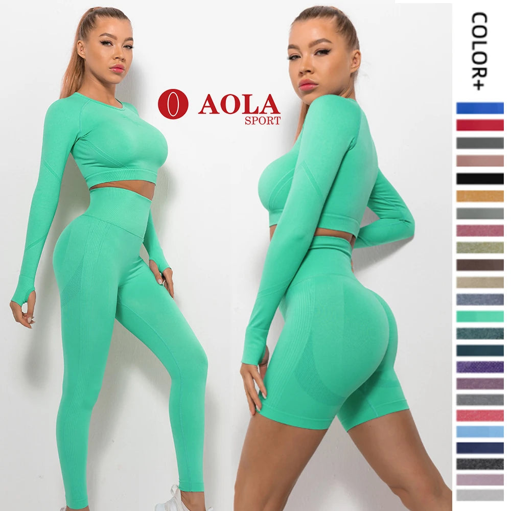AOLA Breathable Sport Gym Clothing Hot Sale Gym Leggings Women Leggins for Women Yoga Fitness & Yoga Wear Push up Pants Express