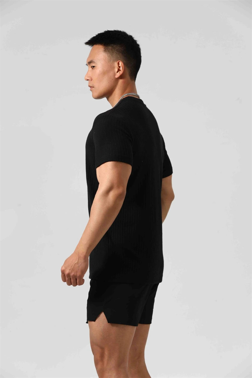GANYANR Gym Clothing Men Running T-shirt Summer Golf Wear Active Fitness Short Sleeve Sports Bodybuilding Training Yoga Cool Tee