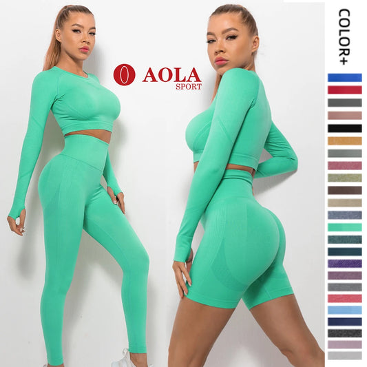 AOLA Breathable Sport Gym Clothing Hot Sale Gym Leggings Women Leggins for Women Yoga Fitness & Yoga Wear Push up Pants Express